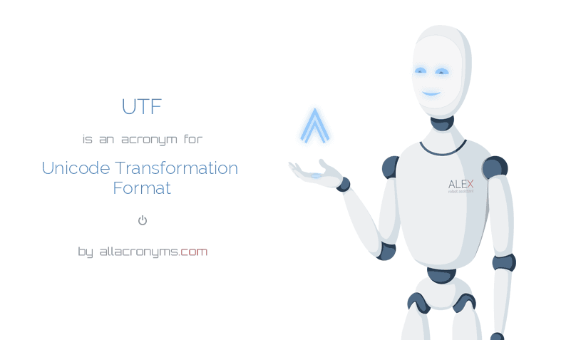 utf abbreviation stands for unicode transformation format unicode transformation format
