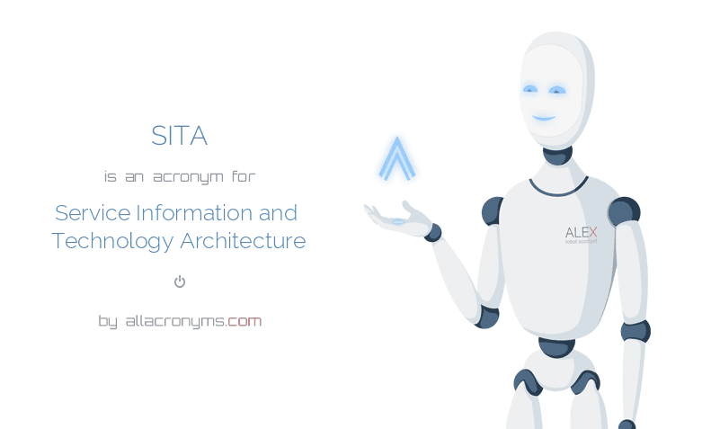 SITA is an acronym for Service Information and Technology Architecture