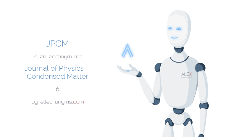Sueño correr abrigo JPCM - Journal of Physics - Condensed Matter