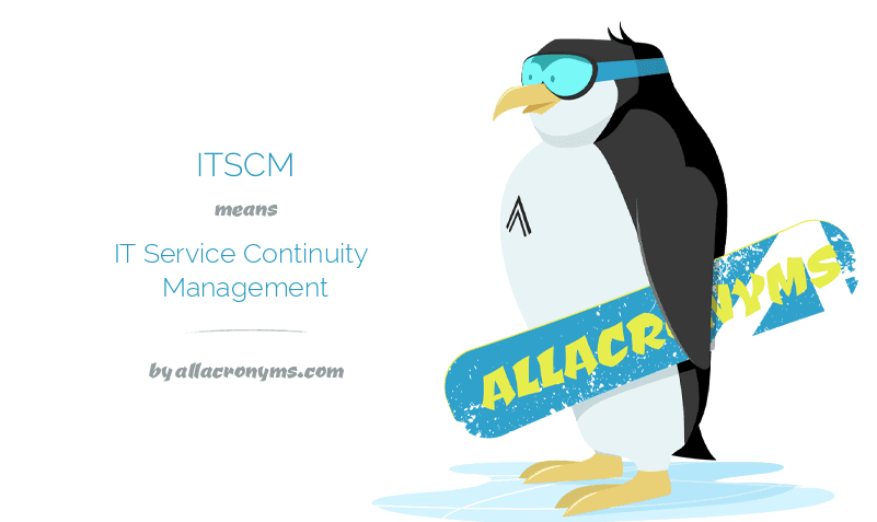 Itscm It Service Continuity Management