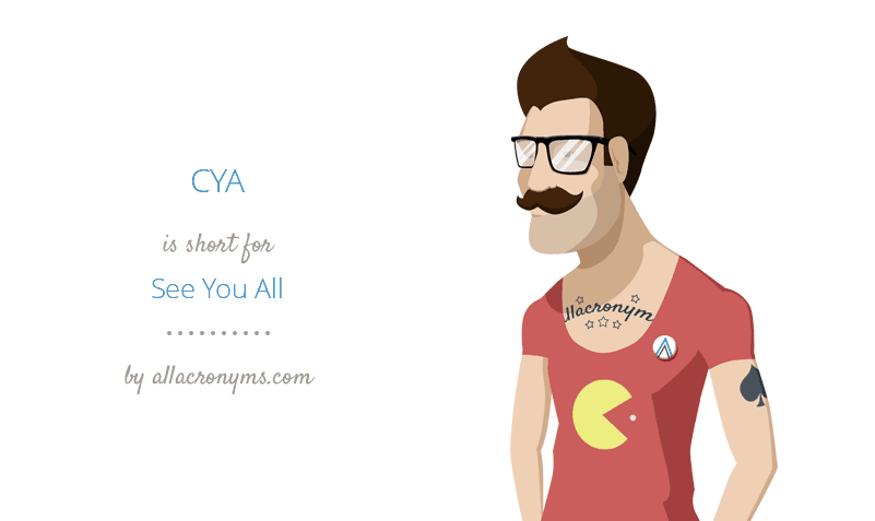 What does cya shop mean