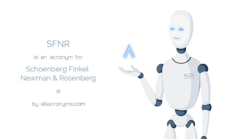 Sfnr Meaning