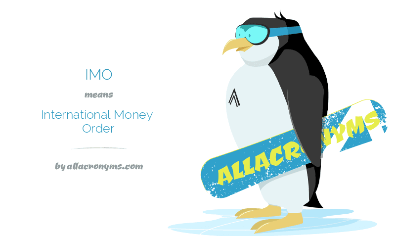 What is an international money order?